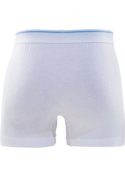 Erkek Beyaz Cotton Lycra Boxer Rdz 7100081