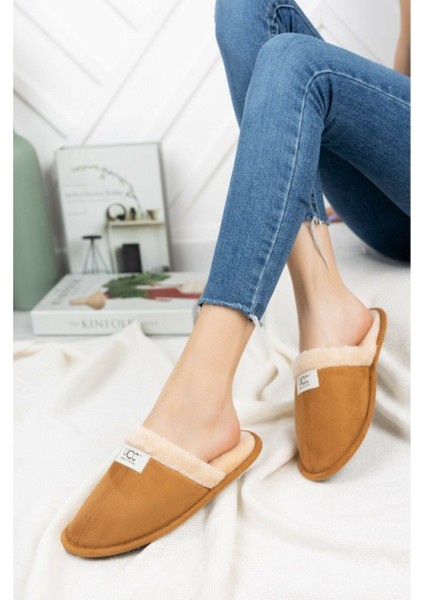 Peluşlu Ev Terliği Taba modelleri