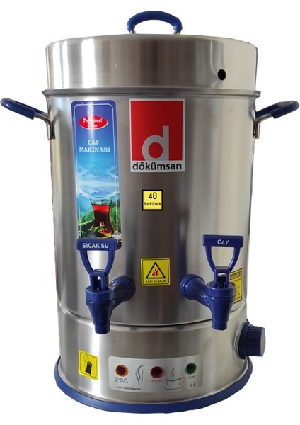 40 Bardak Alarmlı Semaver