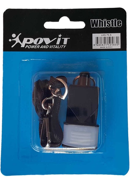 LKS 75 Siyah Hakem Düdüğü Dayanıklı Su Geçirmez Dış Mekan Kullanımı için