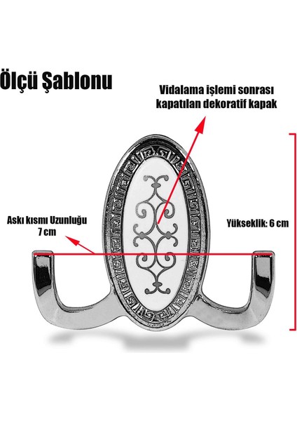 Vestiyer Duvar Askısı Antik Sarı Dolap Elbise Askılığı