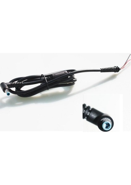 HP 3.0 MM X 4.5 MM İÇİN PİNLİ MAVİ UÇ 1.8 METRE ADAPTÖR DC KABLO 2 DAMARLI