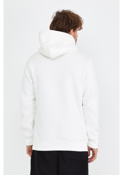 Kanguru Cepli Cebi Baskılı Kapşonlu Sweatshirt indirimleri