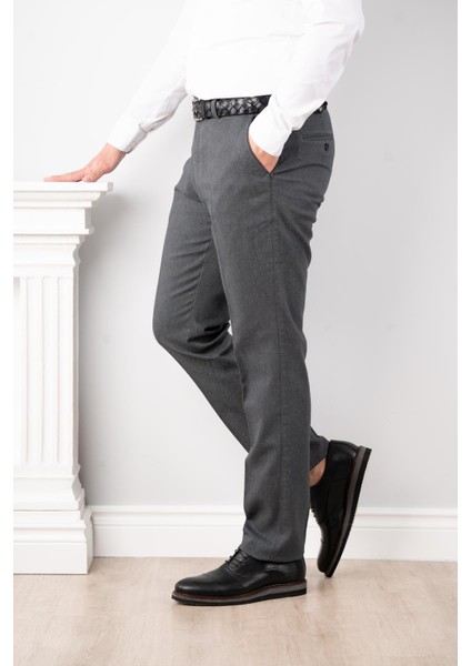 Regular Fit Kışlık Erkek Gabardin Pantolon