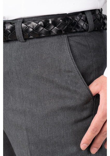 Regular Fit Kışlık Erkek Gabardin Pantolon