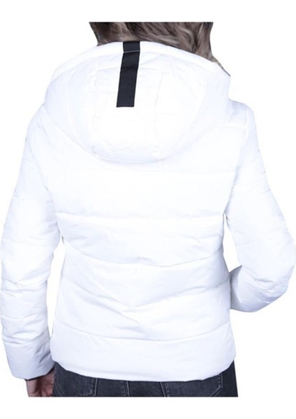 Apreski Coat Kadın Kısa Mont Kaban Beyaz V3 fırsatları