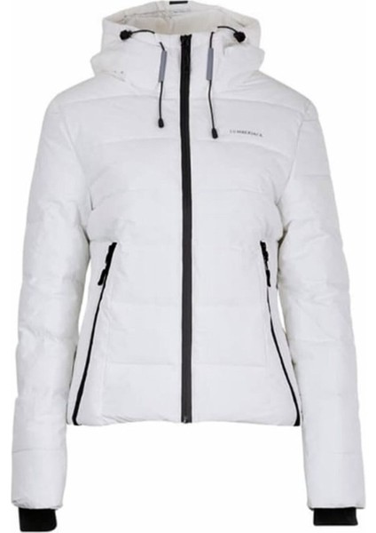 Apreski Coat Kadın Kısa Mont Kaban Beyaz V3 indirimleri