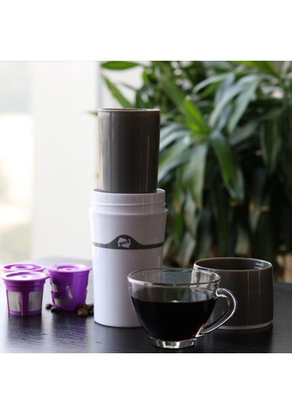 Taşınabilir Espresso Maker Tek Kişilik Kahve Makinesi Seyahat Kupa K-Kupası ile Uyumlu Kamping, Seyahat, Ev, Ofis Için Taşınabilir Kahve Makinesi (Yurt Dışından) fiyatları