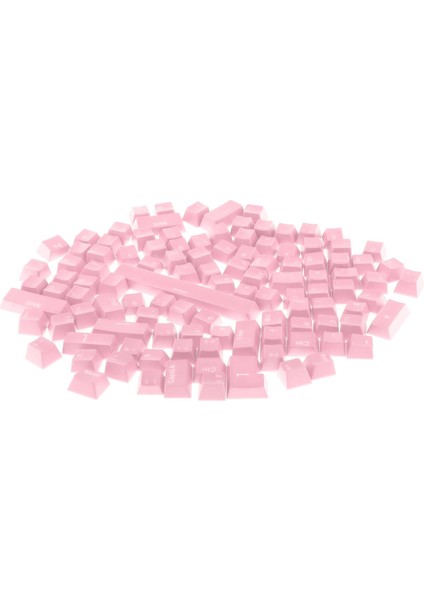 108-KEYABS Renkli Yarı Saydam Tuşları Anahtar Mekanik Klavye Özel - Pembe (Yurt Dışından)