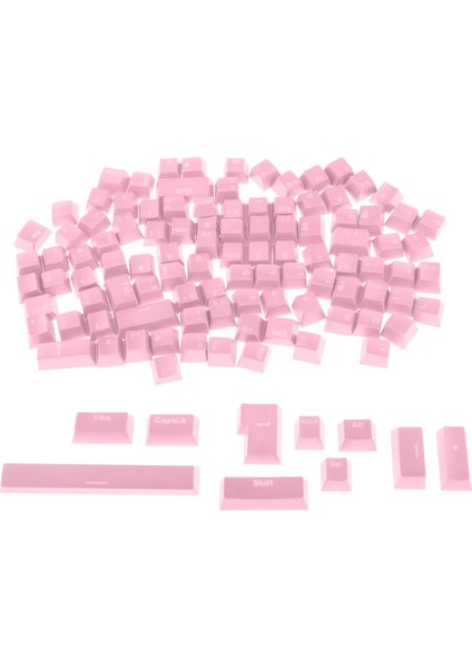 108-KEYABS Renkli Yarı Saydam Tuşları Anahtar Mekanik Klavye Özel - Pembe (Yurt Dışından) modelleri