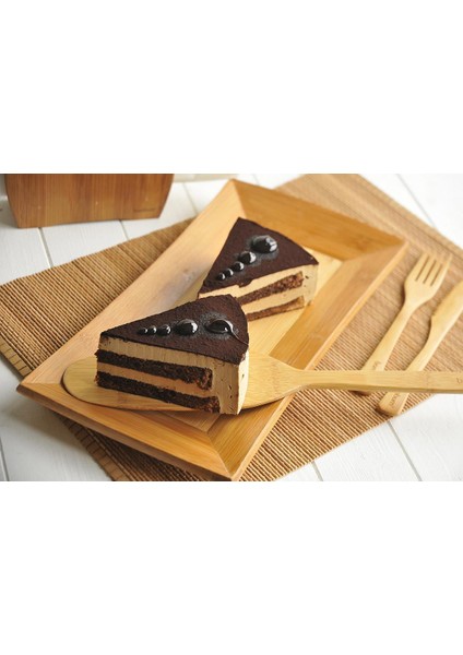 Bambu Kuril Uzun Spatula - Bambu Servis Spatula 36 Cm.