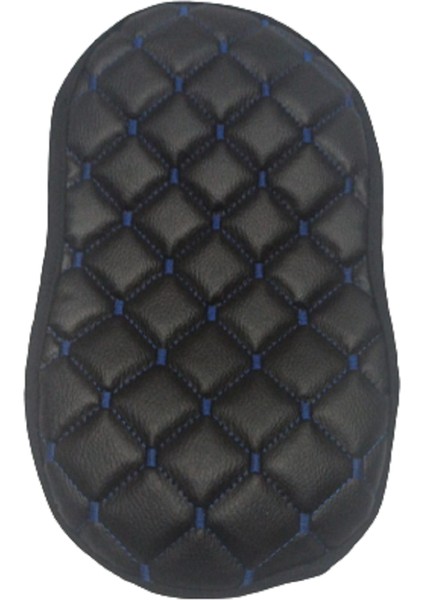 Volkswagen Cross Polo 2002-2009 Deri Mavi Dikişli Kol Dayama Örtüsü