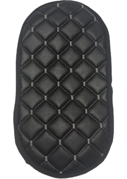 Hyundai Santafe cm 2006-2012 - 7 Kişilik Deri Gri Dikişli Kol Dayama Örtüsü