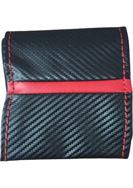 Toyota Yaris Hybrid 2012 ve Sonrası Karbon ve Alkantara Kırmızı Ipli Direksiyon Kılıfı modelleri