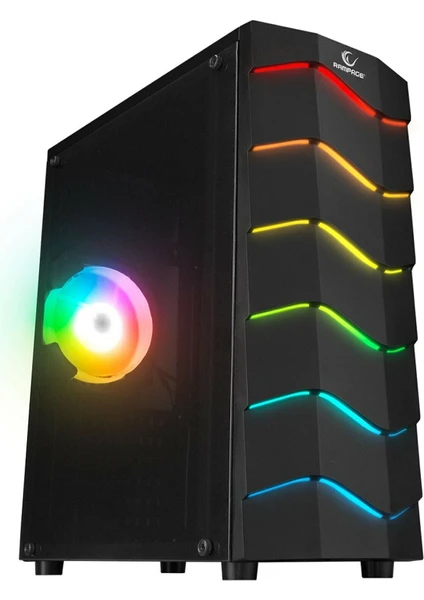 Arc-X Rgb Ledli Siyah Acrylic Panel 120MM Fanlı Gaming Atx Bilgisayar Kasası