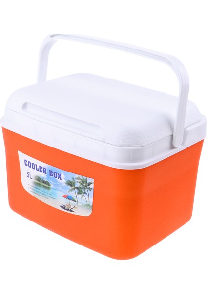Dayanıklı 5l Barbekü Piknik Soğutucu Kutusu Içecekleri Tutmak Için Yiyecek Sıcak / Soğuk Turuncu 5l Turuncu (Yurt Dışından) indirimleri
