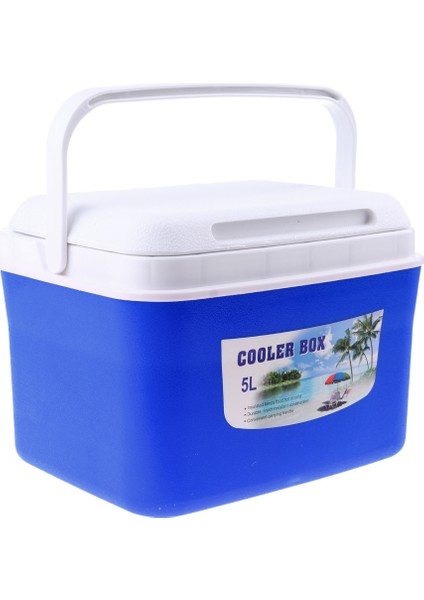 Dayanıklı 5l Mavi Barbekü Piknik Soğutucu Kutusu Içecekleri Tutmak Için Yiyecek Sıcak / Soğuk 5l Mavi (Yurt Dışından)