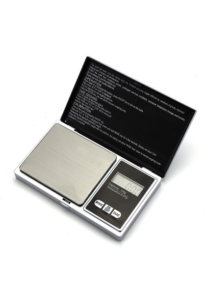 Strada Store 100GR Çok Işlevli Cep Hassas Dijital Tartı - Gümüş (Yurt Dışından)