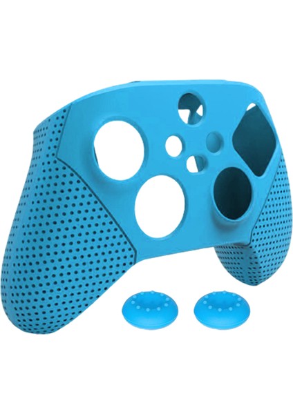 Silikon Kılıf Kapak Cilt Joystick Kavrama Xbox Serisi S x Kontrol Cihazı Mavi (Yurt Dışından)