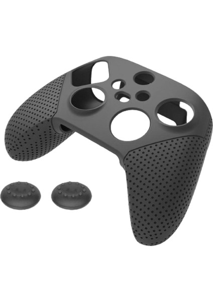 TYX-0626 Yumuşak Kaymaz Silikon Kontrol Kapağı Kapak Skins Başparmak Sapları Joystick S Koruyucu Kılıf Xbox Serisi S x Denetleyici - Siyah (Yurt Dışından)