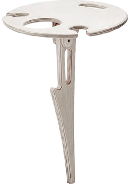 Şişe/Bardak Tutucu Katlanabilir Piknik Masası - Kahverengi (Yurt Dışından)