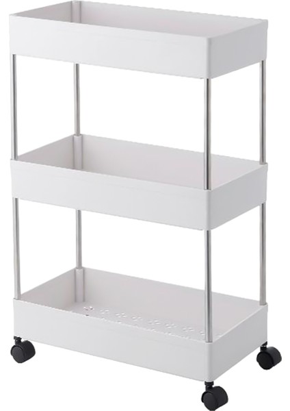 Arabası Zemin Raf Çok Katmanlı Çıkarılabilir Depolama Rafı Dar-3 Katmanlı (Yurt Dışından)