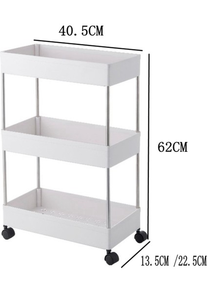 Arabası Zemin Raf Çok Katmanlı Çıkarılabilir Depolama Rafı Dar-3 Katmanlı (Yurt Dışından) fiyatları