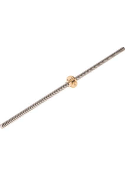 T8 3D Yazıcı Için Pirinç Somun ile Paslanmaz Kurşun Vida 8mm 300MM (Yurt Dışından)