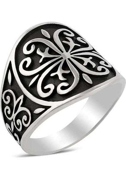 ​gümüş Türk Motifi Erkek Yüzük