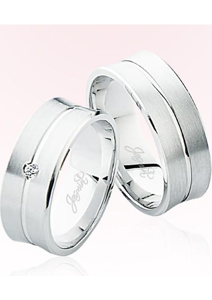 Beyaz Altın Alyans 5406