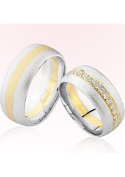 Sarı Beyaz Altın Alyans 2402