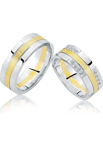 Taşlı Altın Alyans 0505