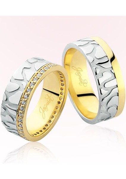 Iki Renk Altın Alyans 1204