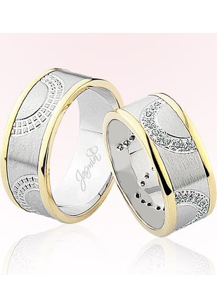 Desenli Altın Alyans 1601-2