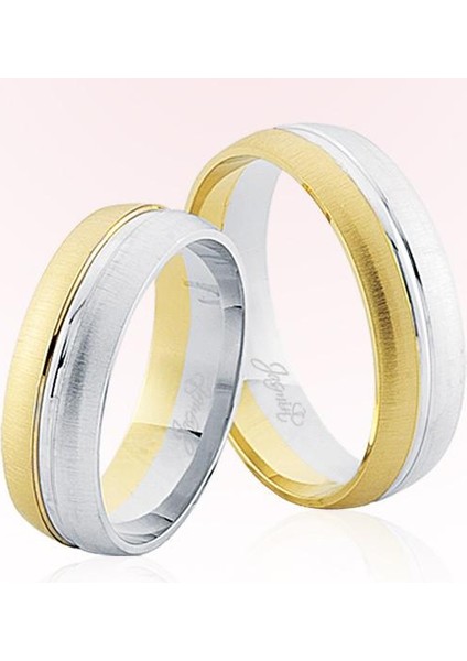 Sarı Beyaz Altın Alyans 8107