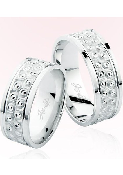 Beyaz Altın Alyans 7701