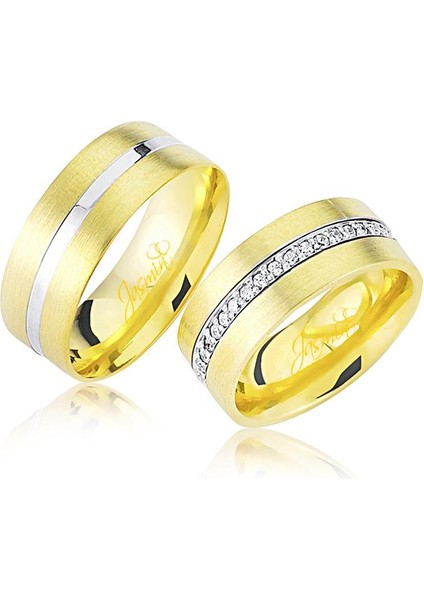 Taşlı Altın Alyans 1203