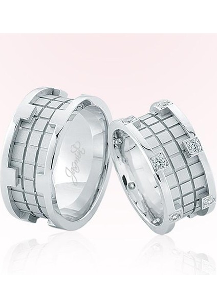 Beyaz Altın Alyans 2207