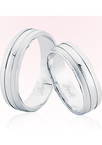 Beyaz Altın Alyans 7509