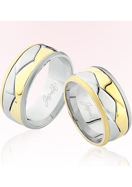 Sarı Beyaz Altın Alyans 3307