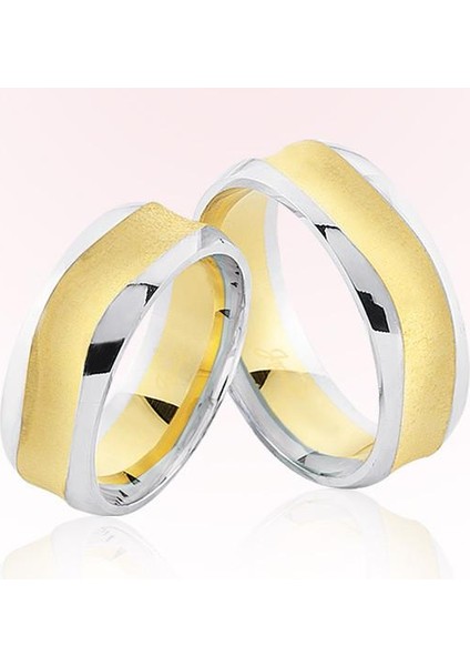 Sarı Beyaz Altın Alyans 6309