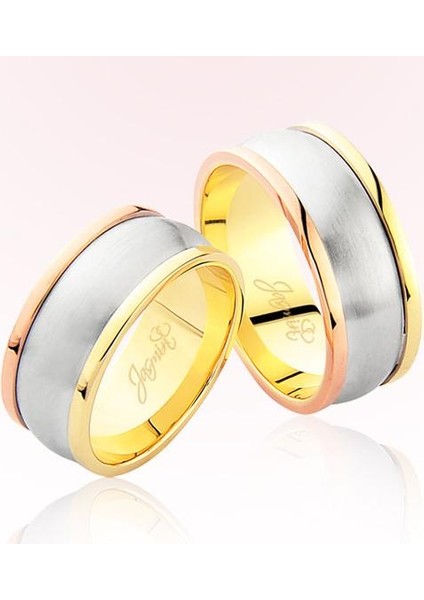 Üç Renk Altın Alyans 2801