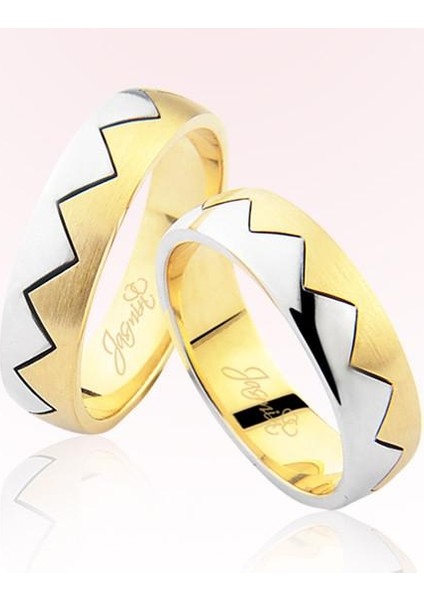 Zikzak Model Altın Alyans 2803