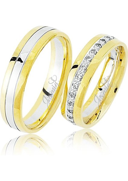 Taşlı Altın Alyans 1702