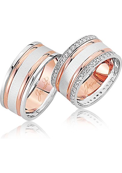 Iki Renk Altın Alyans 0906