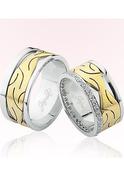 Desenli Altın Alyans 3604