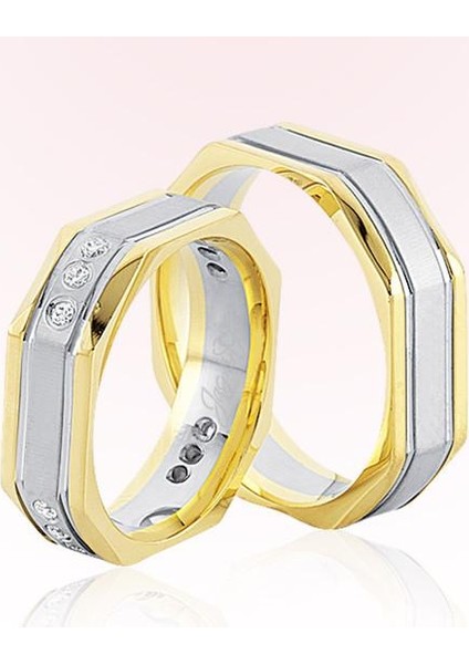 Taşlı Altın Alyans 3707