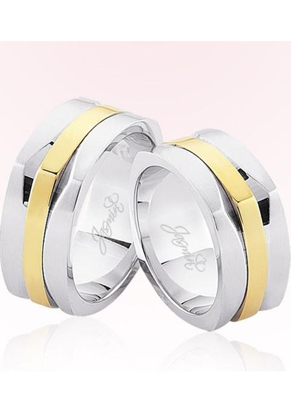 Sarı Şeritli Altın Alyans 2405