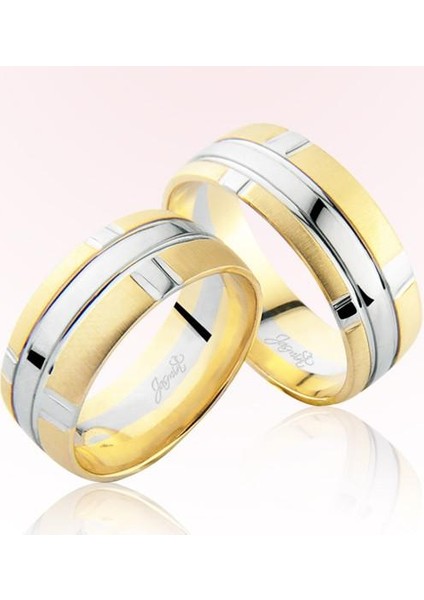 Iki Renk Altın Alyans 3506