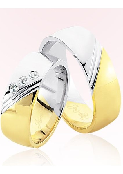 Iki Renk Altın Alyans 3004